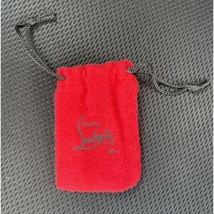 COPY - Christian Louboutin Red Drawstring Dust Bag 3” X 2.5” with heel tips bro…